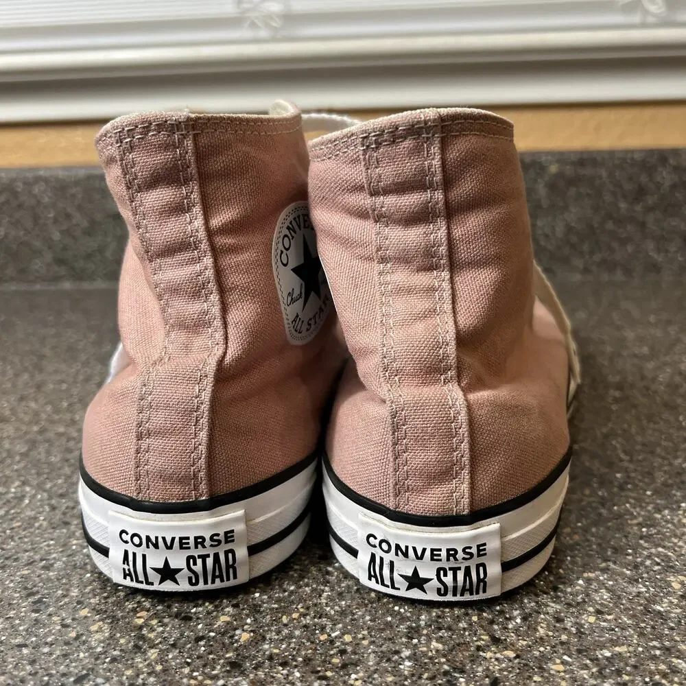 Converse All Star Hi-Top Pink/Peach Canvas Womens Sz 9.5 Sneakers Mens 7.5 Shoes
